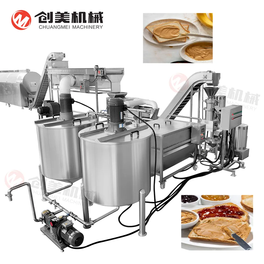 Factory Industrial Full Automatic Stainless Steel Small Nut Paste Grinder Peanut Butter Making Machine Production Line for Sale - Grinding Machine - foodmachtech